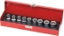 Douilles Torx® 1/2" de E10 à E24 - coffret métallique de 9 pcs