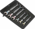 Clés mixtes droites à cliquet 80 dents - jeu de 6pcs