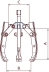Extracteur combiné 2 ou 3 griffes 310mm 10T