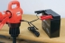 Pompe à gasoil 12/230V 18 l/min avec canne télescopique pour fût - en kit