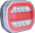 Feu arrière carré LED côté gauche 12V 4 fonctions pour kit signalisation sans fil