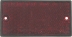Catadioptre rectangle 106x50mm rouge à fixer