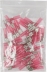 Cosse plate femelle isolée thermorétractable rouge 6,3x0,8mm - lot de 50 pcs