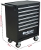 Servante d'atelier noire 7 tiroirs argents 680x460x1005mm