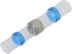 Cosse jonction bout à bout isolée thermorétractable à souder bleue - lot de 10 pcs