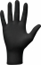 Gants jetables ambidextres nitrile 240mm 0,18mm noir T7 - Boîte de 50 pcs