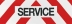 Panneau service adhésif 500x150mm