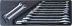 Module PVC 397x145x40mm clés à fourche 6x7 à 30x32mm - 11 pcs