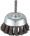 Brosse conique sur tige 6mm fil acier torsadé 70mm