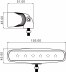 Phare de travail rectangle LED 10/30V 18W 1200 lumens faisceau longue portée
