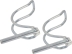 Goupilles clips 6mm pour tube 30mm - blister de 2 pcs