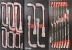 Servante d'atelier 7 tiroirs composée de 248 outils - modules finition carbone