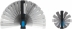 Baladeuses LED 280 lumens+180 lumens articulées rechargeables - blister de 2 pcs