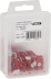 Cosse plate mâle isolée rouge 6,3X0,8 - lot de 100 pcs