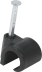 Attaches-fils/pontet PVC noir 4 à 7mm - lot de 100 pcs