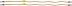 Sandow 10mm 1,2m avec crochets - lot de 2 pcs