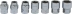 Coffret de douilles traversantes et embouts - 36 pcs