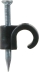 Attaches-fils/pontet PVC noir 4 à 7mm - 5 lots de 100 pcs