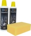 Shampoing pour véhicules motorisés - kit 2 flacons de 500ml avec éponge