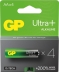 Blister de 4 piles "Ultra Plus" LR6 AA Alcaline - lot de 10 blisters
