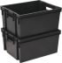 Bac de rangement gris 30L 441x345x235mm