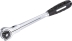 Cliquet 1/4" 72 dents réversible tête boule 360° avec bouton poussoir