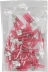 Cosse plate mâle isolée thermorétractable rouge 6,3x0,8mm - lot de 50 pcs