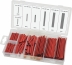 Gaine thermorétractable rouge retreint 2:1 - Coffret de 127 pcs