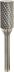 Fraise métallique cylindrique sur tige 12,7mm