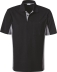 Polo manches courtes 185 g/m² noir/gris S
