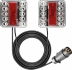 Kit de signalisation arrière 7,5m à fixer feux LED - lot de 10 pcs