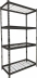 Etagère métallique à emboîter 4 tablettes grillagées 1674x914x457mm max 1T