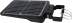 Lampadaire solaire LED 1600 lumens 15W avec détecteur