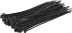 Collier nylon 3,6x200mm noir - 250 lots de 100 pcs