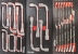 Servante d'atelier 7 tiroirs composée de 235 outils - modules finition carbone