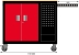 Servante 10 tiroirs avec plan de travail en bois 1141x730x888mm