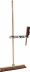 Support inox 500mm pour manche 3 attaches
