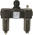 Filtre à air/régulateur/lubrificateur femelle 1/4" avec manomètre