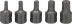 Coffret de douilles traversantes et embouts - 36 pcs