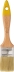 Pinceau queue de morue acrylique à manche bois vernis 40mm - lot de 12 pcs