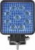 Phare de travail carré LED 10/30V 27W 250 lumens bleu