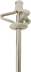 Rivet pétale spécial plaque d'immatriculation blanc 4x18mm - 25 pcs
