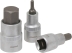 Douilles tournevis 1/2" avec embout 55mm hexagonal de 4 à 19mm - coffret métallique de 10 pcs