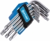 Clés mâles coudées Torx® courtes de T10 à T50 - étui de 9 pcs