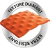 Gants jetables ambidextres nitrile 240mm 0,26mm orange S(7) - Boîte de 50 pcs