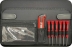 Mallette de dépannage 105 outils 1/4"+1/2"