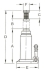 Cric bouteille hydraulique 3T vert