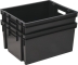 Bac de rangement gris 30L 441x345x235mm