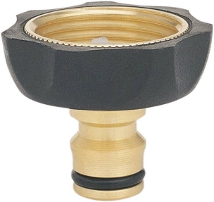 Nez de robinet rapide laiton bi matière 20x27