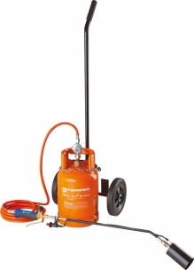 Désherbeur thermique sur chariot avec 5m de tuyau et détendeur
